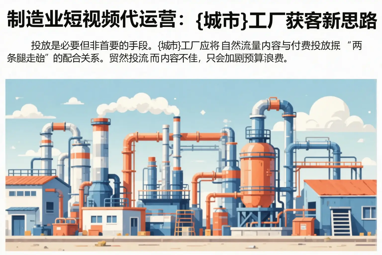 制造业短视频代运营:五原工厂获客新思路